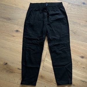 J Crew Black Linen Pants